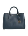 Michael Michael Kors Woman Handbag Navy Size - Cow Leather In Navy