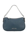 Michael Michael Kors Woman Handbag Navy Size - Cow Leather In Blue