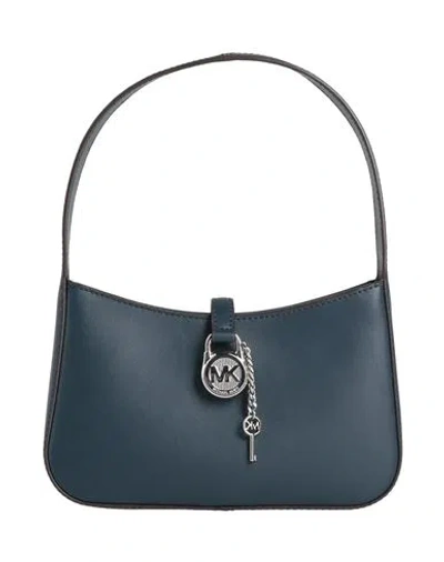Michael Michael Kors Woman Handbag Navy Size - Leather In Blue