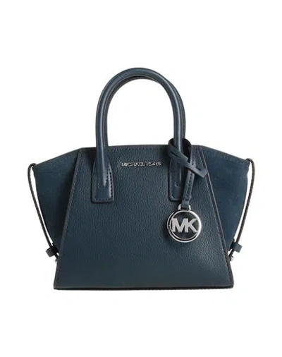 Michael Michael Kors Woman Handbag Navy Size - Leather In Blue