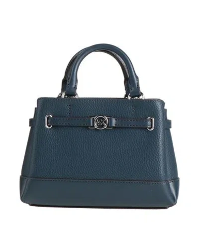 Michael Michael Kors Woman Handbag Navy Size - Textile Fibers In Blue