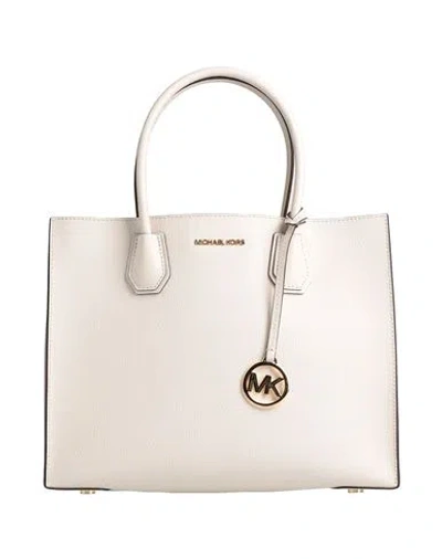 Michael Michael Kors Woman Handbag Off White Size - Cow Leather