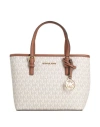 Michael Michael Kors Woman Handbag Off White Size - Pvc - Polyvinyl Chloride In White