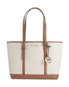 Michael Michael Kors Woman Handbag Off White Size - Textile Fibers In White