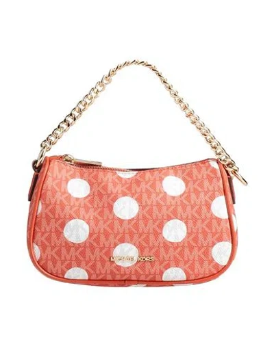 Michael Michael Kors Woman Handbag Orange Size - Pvc - Polyvinyl Chloride, Polyester