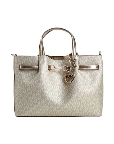 Michael Michael Kors Woman Handbag Platinum Size - Pva - Polyvinyl Alcohol, Polyurethane, Polyester, In Gray