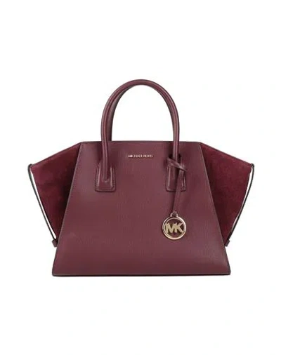 Michael Michael Kors Woman Handbag Plum Size - Cow Leather In Purple