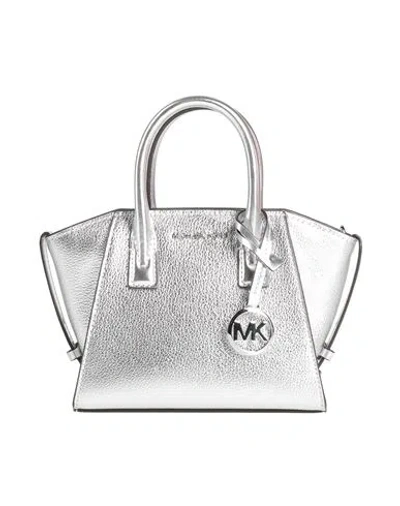 Michael Michael Kors Woman Handbag Silver Size - Leather
