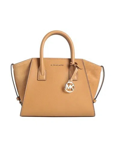 Michael Michael Kors Woman Handbag Tan Size - Cow Leather In Brown