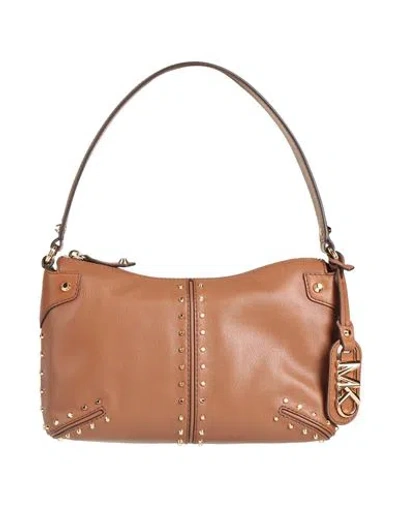 Michael Michael Kors Woman Handbag Tan Size - Leather In Brown