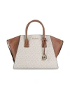 Michael Michael Kors Woman Handbag White Size - Pvc - Polyvinyl Chloride, Polyester, Polyurethane