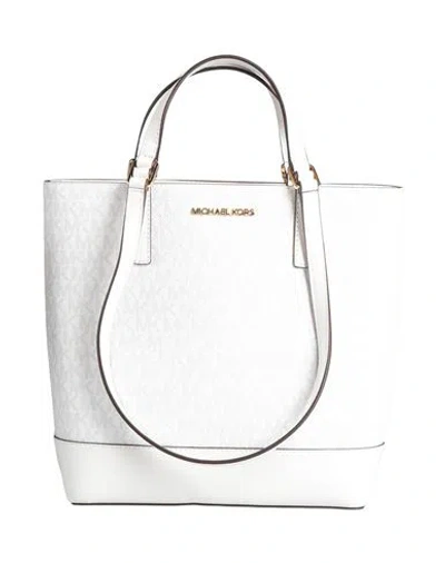 Michael Michael Kors Woman Handbag White Size - Pvc - Polyvinyl Chloride, Polyester, Polyurethane