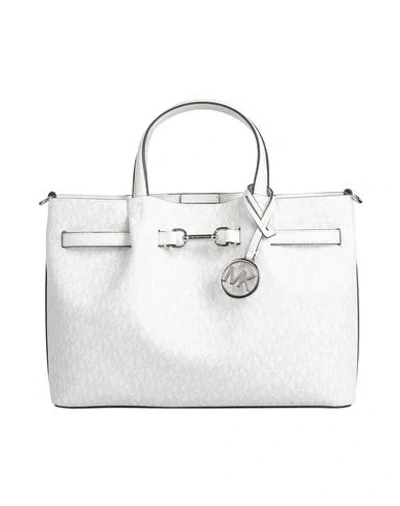 Michael Michael Kors Woman Handbag White Size - Pvc - Polyvinyl Chloride, Polyester, Polyurethane