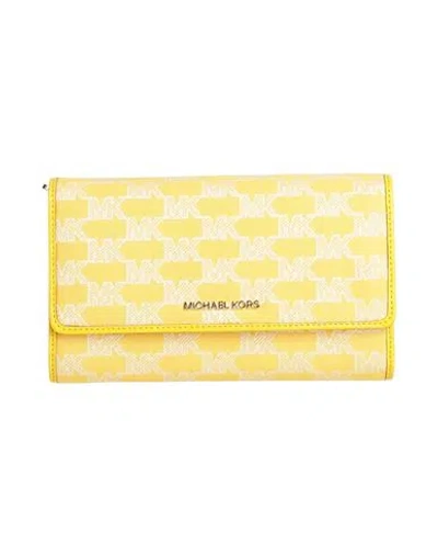 Michael Michael Kors Woman Handbag Yellow Size - Textile Fibers