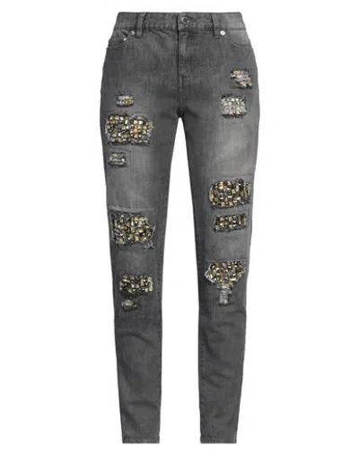 Michael Michael Kors Woman Jeans Grey Size 27 Cotton, Elastane