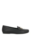 Michael Michael Kors Woman Loafers Black Size 8 Textile Fibers In Black