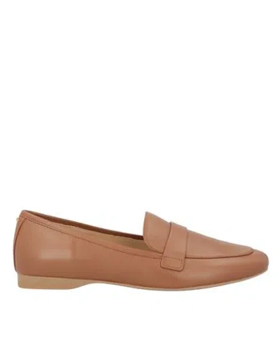 Michael Michael Kors Woman Loafers Brown Size 7.5 Leather