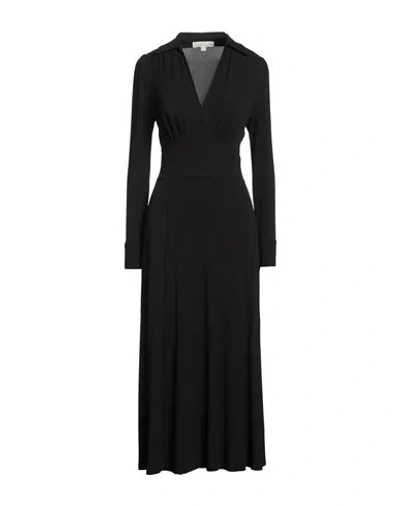 Michael Michael Kors Woman Midi Dress Black Size S Viscose, Elastane
