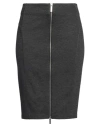 Michael Michael Kors Woman Midi Skirt Charcoal Size 6 Polyester, Viscose, Elastane In Grey