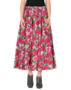 Michael Michael Kors Woman Midi Skirt Fuchsia Size 8 Cotton In Pink