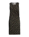 Michael Michael Kors Woman Mini Dress Black Size L Polyester In Black