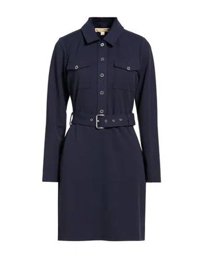 Michael Michael Kors Woman Mini Dress Midnight Blue Size Xs Polyester, Elastane