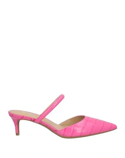 Michael Michael Kors Jess 60mm Leather Kitten-heel Pumps In Pink