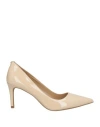 Shop Michael Michael Kors Woman Pumps Beige Size 6 Textile Fibers