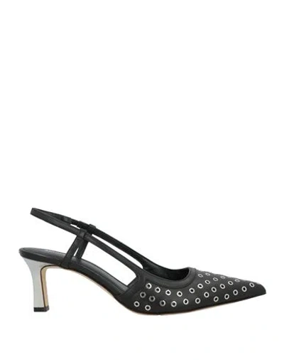 Michael Michael Kors Woman Pumps Black Size 7 Leather