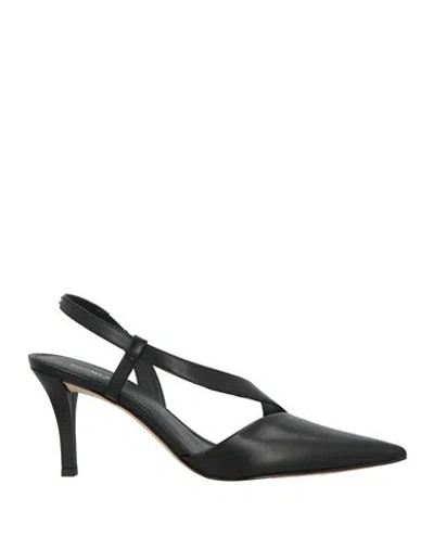 Michael Michael Kors Woman Pumps Black Size 7.5 Leather