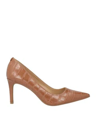 Michael Michael Kors Woman Pumps Brown Size 8 Polyurethane, Polyester