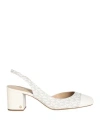 Michael Michael Kors 70mm Monogram-print Leather Pumps In White