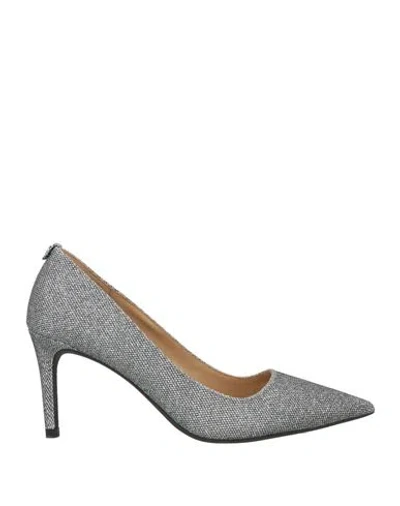 Michael Michael Kors Woman Pumps Silver Size 7 Polyester, Pet (polyethylene Terephthalate)