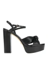 Shop Michael Michael Kors Woman Sandals Black Size 8.5 Sheepskin