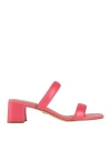 Michael Michael Kors Jules Leather Mules In Pink