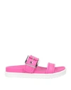 Michael Michael Kors Woman Sandals Fuchsia Size 7 Sheepskin, Goat Skin In Pink