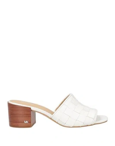 Michael Michael Kors Woman Sandals White Size 7.5 Sheepskin