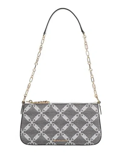 Michael Michael Kors Woman Shoulder Bag Black Size - Cotton, Polyester