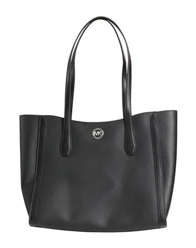 Michael Michael Kors Woman Shoulder Bag Black Size - Pvc - Polyvinyl Chloride, Polyester