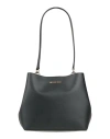 Michael Michael Kors Woman Shoulder Bag Black Size - Pvc - Polyvinyl Chloride, Polyester, Cotton, Po