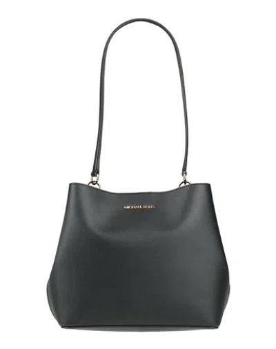 Michael Michael Kors Woman Shoulder Bag Black Size - Pvc - Polyvinyl Chloride, Polyester, Cotton, Po