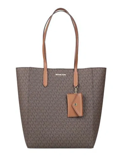 Michael Michael Kors Woman Shoulder Bag Brown Size - Textile Fibers