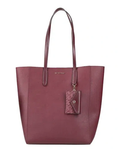 Michael Michael Kors Woman Shoulder Bag Burgundy Size - Textile Fibers In Red