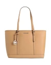Michael Michael Kors Woman Shoulder Bag Camel Size - Cow Leather In Sand