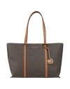 Michael Michael Kors Logo-print Tote Bag In Brown