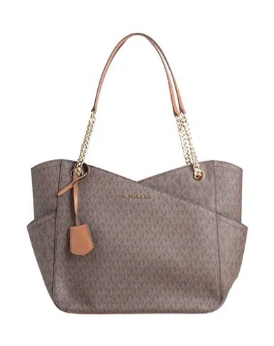 Michael Michael Kors Woman Shoulder Bag Dark Brown Size - Soft Leather