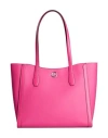 Michael Michael Kors Woman Shoulder Bag Fuchsia Size - Pvc - Polyvinyl Chloride, Polyester In Pink