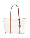 Michael Michael Kors Woman Shoulder Bag Ivory Size - Pvc - Polyvinyl Chloride, Polyester, Polyuretha In White