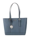 Michael Michael Kors Woman Shoulder Bag Navy Size - Soft Leather