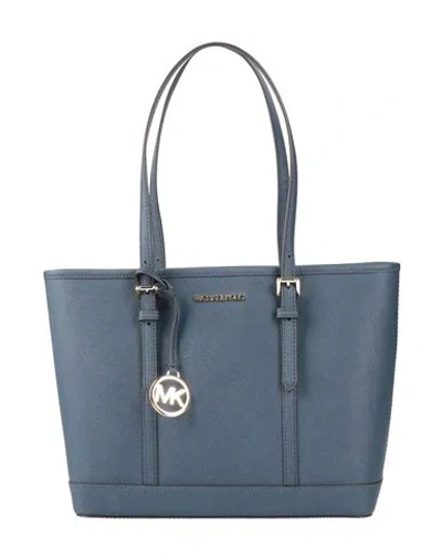 Michael Michael Kors Woman Shoulder Bag Navy Size - Soft Leather